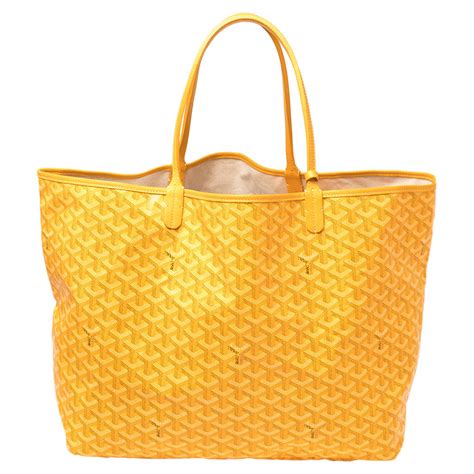 yellow goyard bag